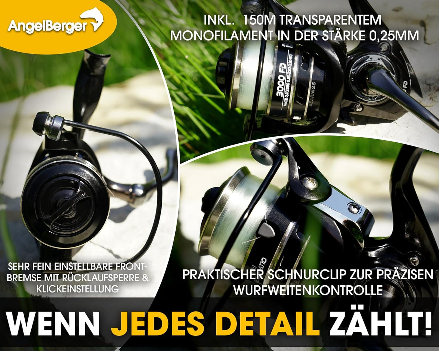 Steck-Angelset mit Zubehör, Angelset Forelle