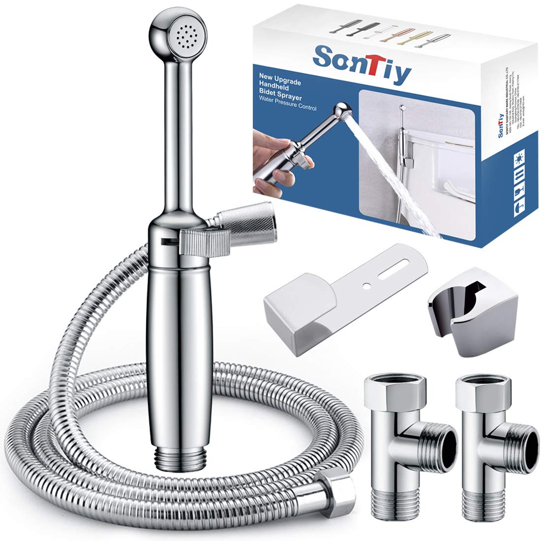 Handbrause Set, Handbrause Set, Chrom