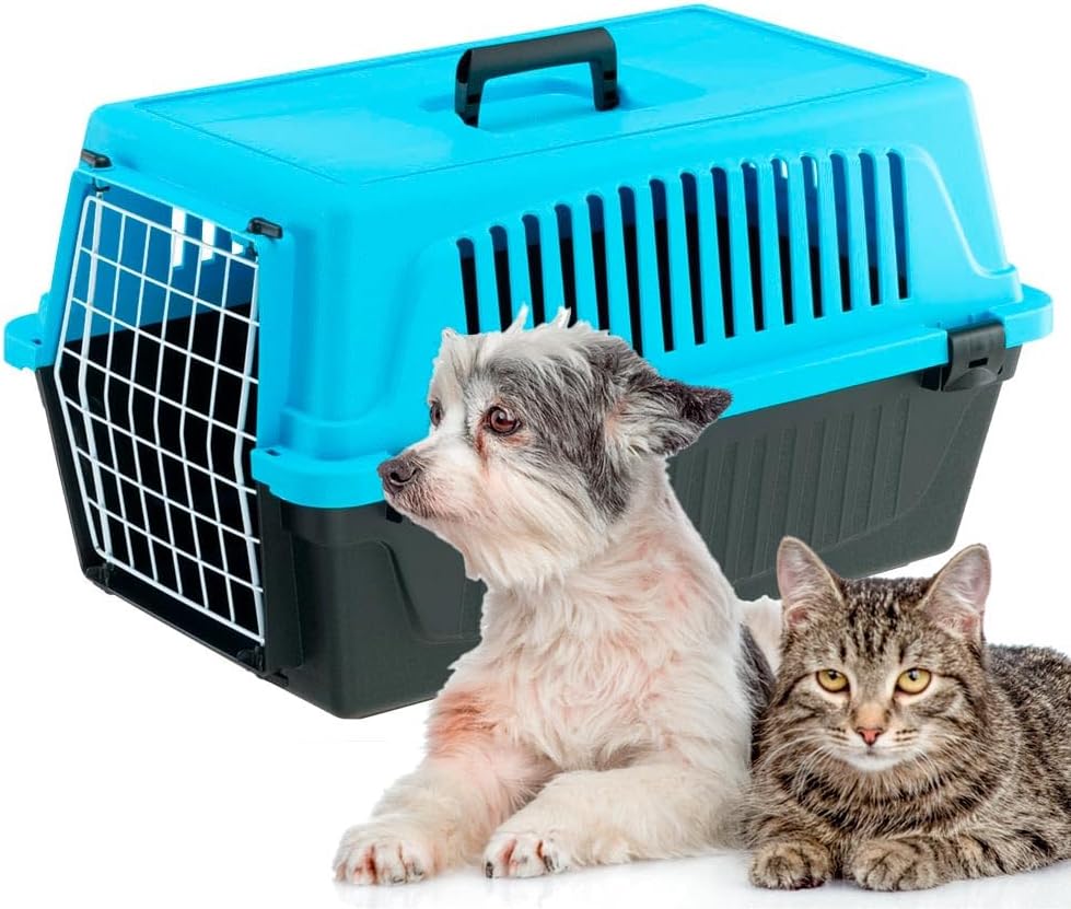 Transportbox Atlas 20 EL - Pet carriage, blue, 1 Tür L 58 x B 37 x H 32 cm Blau