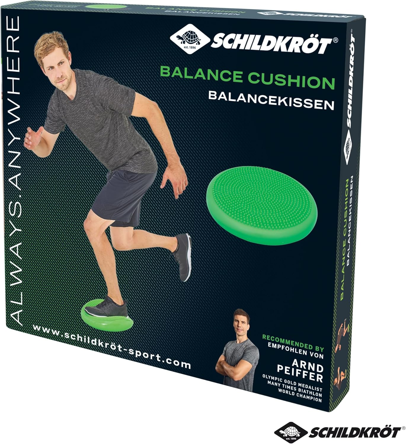 Balance-Kissen mit Handpumpe, Grün, 960030