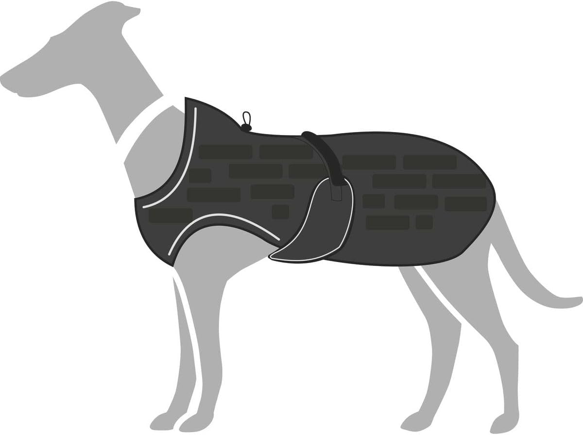 Hundemantel Monaco, Schwarz 40