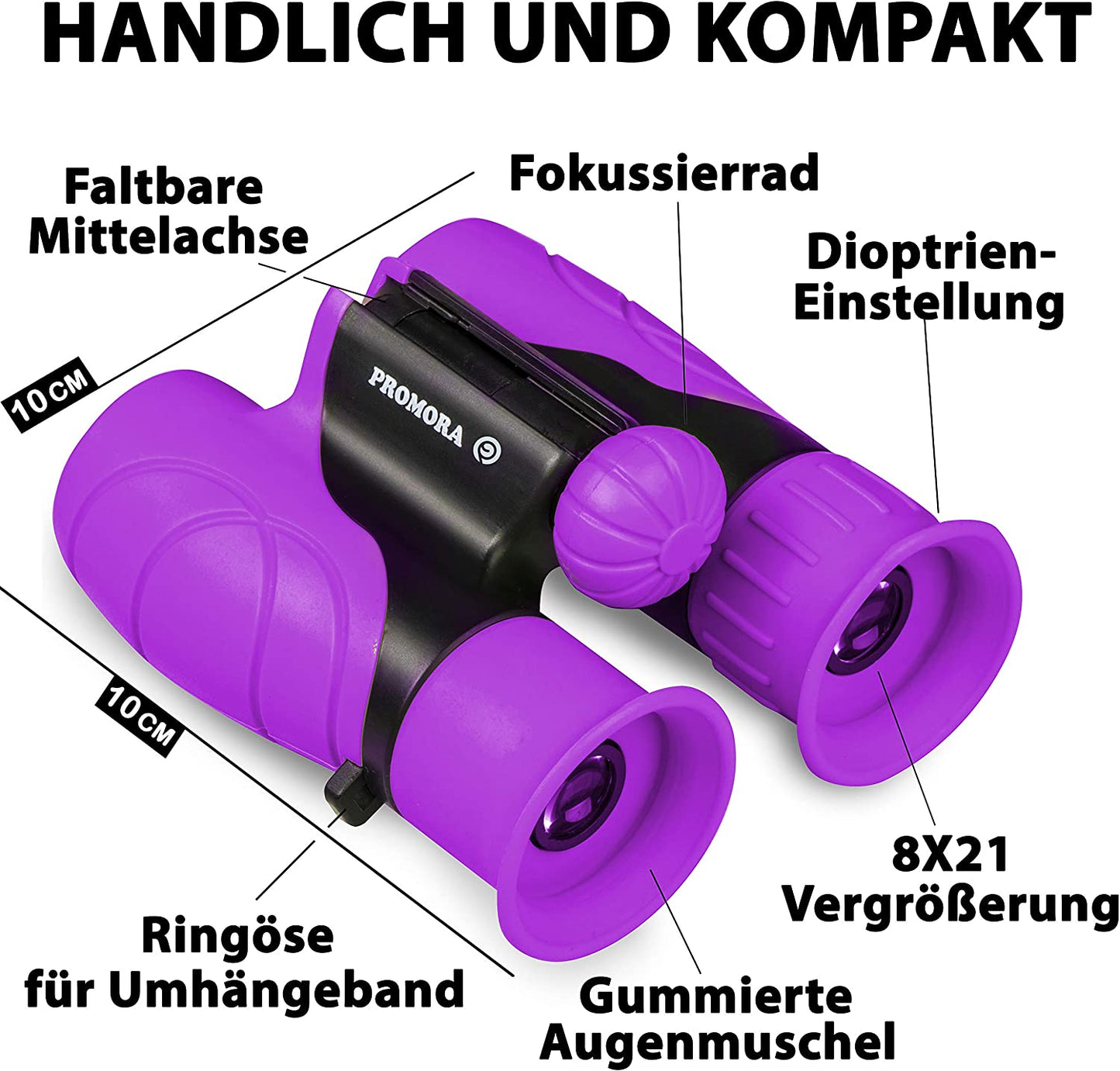 Fernglas für Kinder, Lila