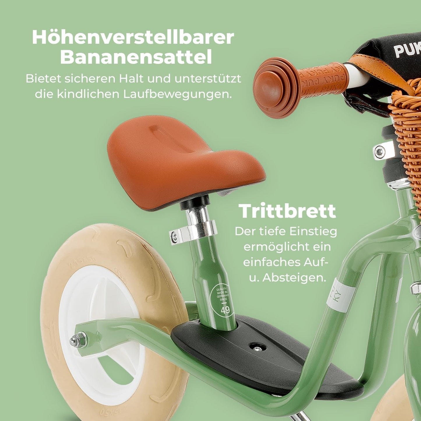 Laufrad Classic, retro-green Einheitsgrösse