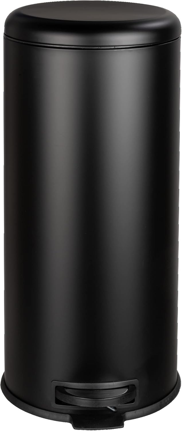Treteimer Leman Soft-Close, Schwarz 30 L