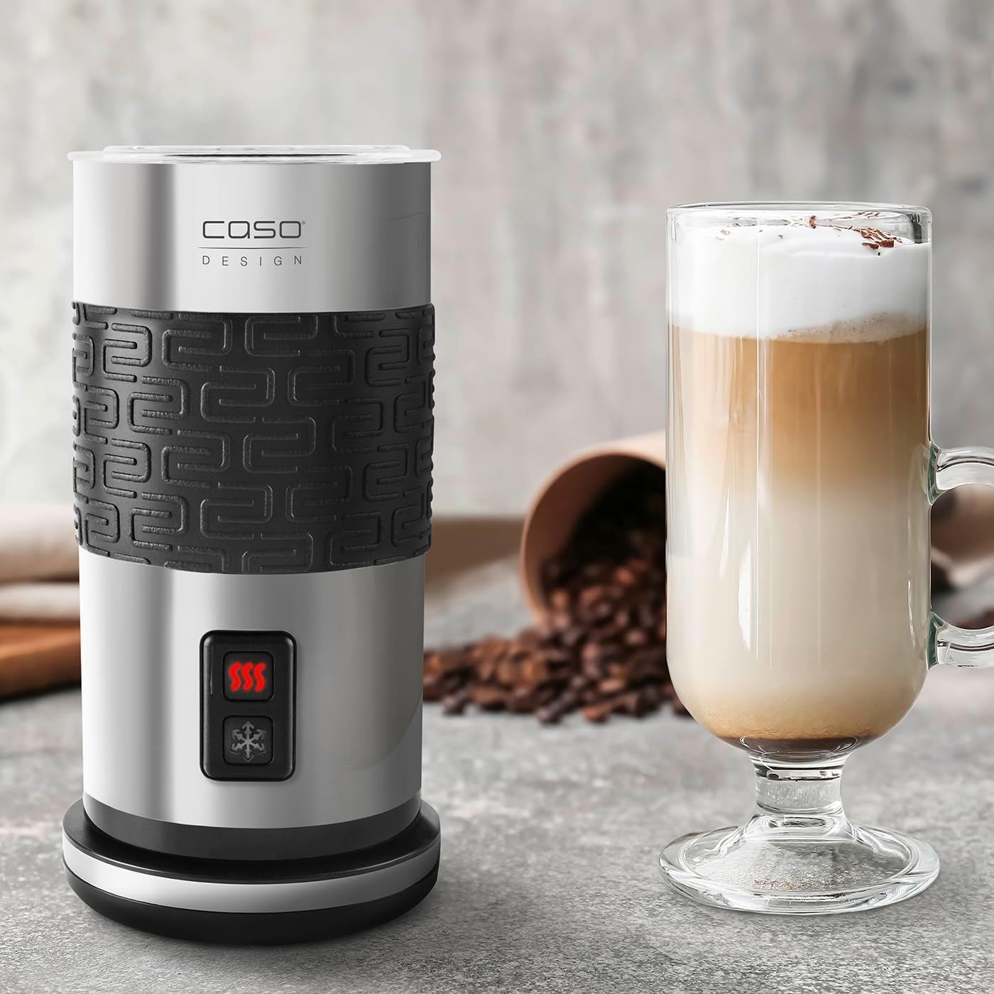 Fomini Crema Milchaufschäumer, Edelstahl-Gehäuse