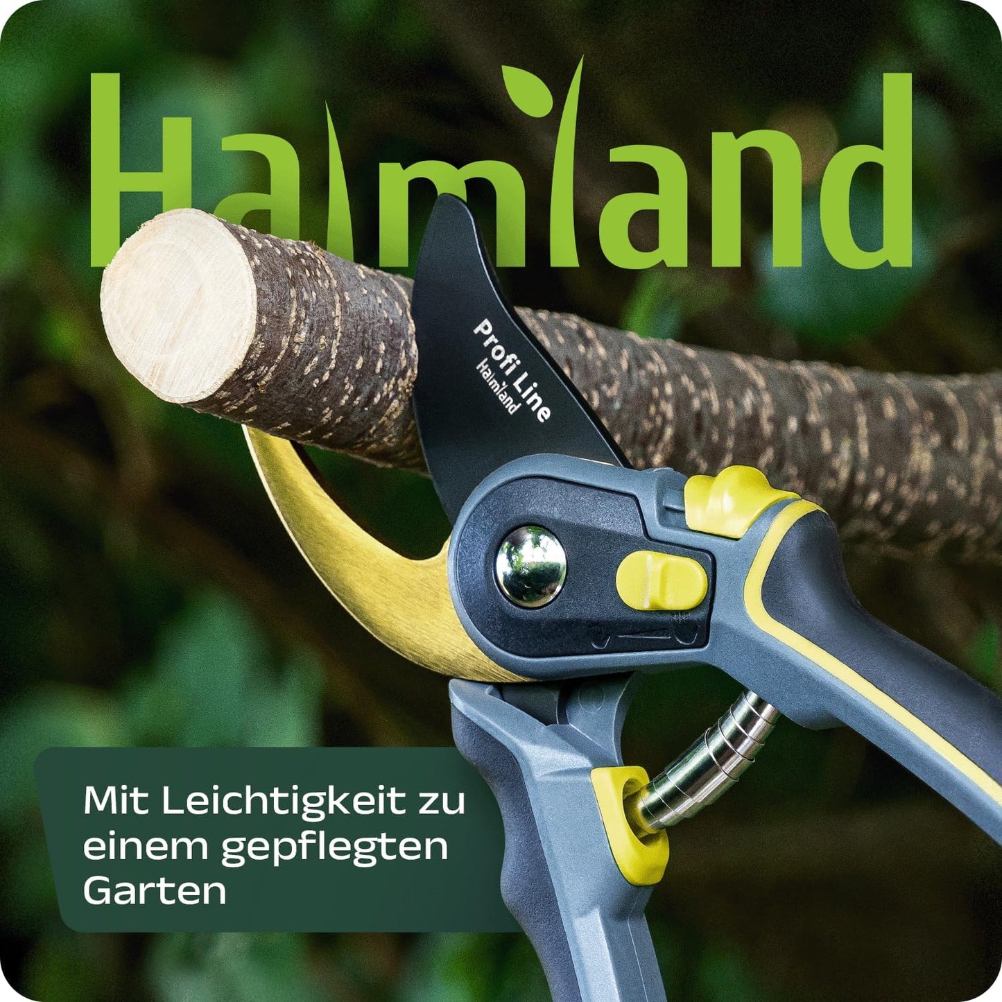 Gartenschere mit SK5 Stahlklinge, Gelb