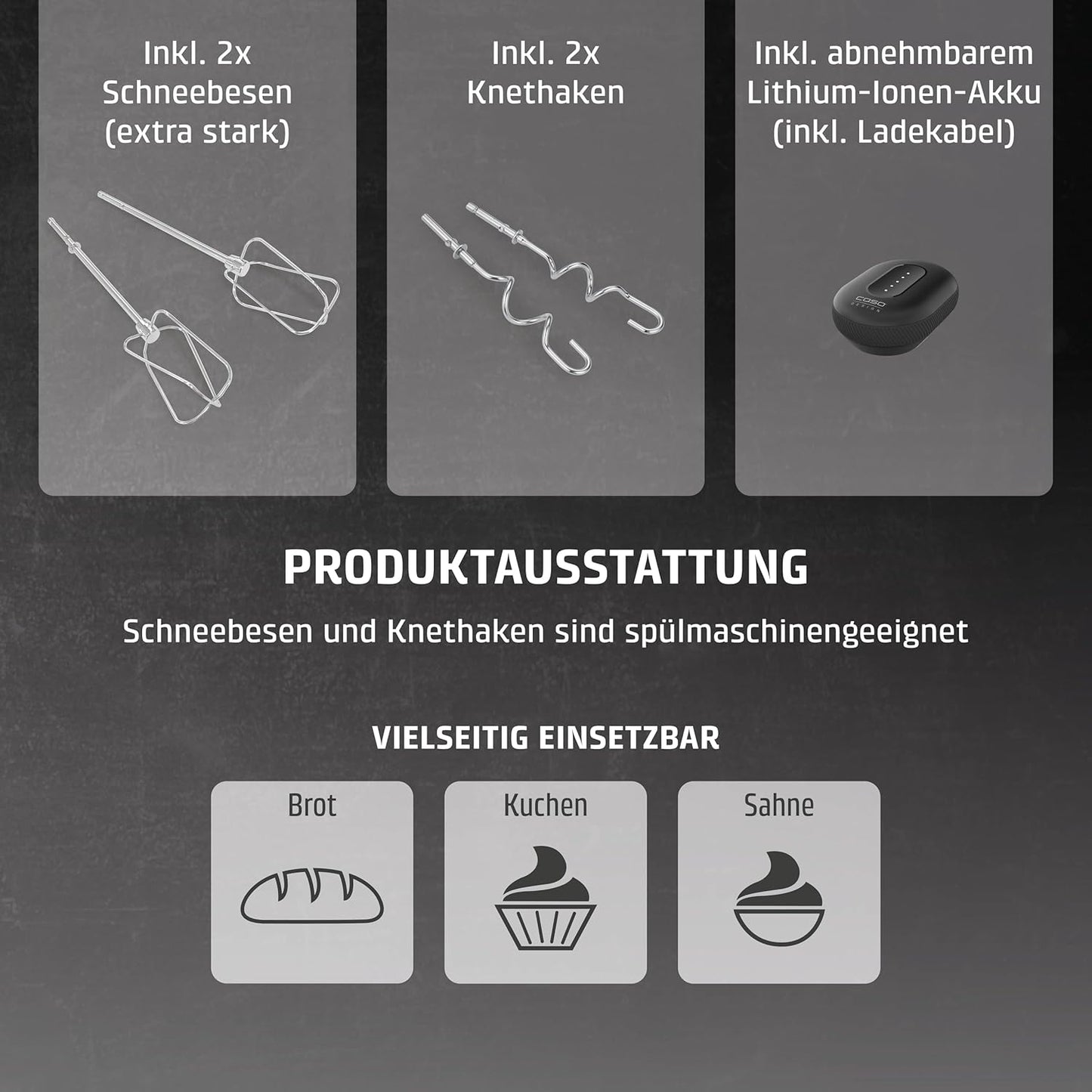Kabelloser Handmixer Click & Mix, Handmixer, kabellos