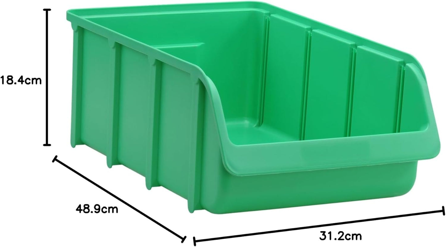 Stapelbare Sichtbox, Grün 5