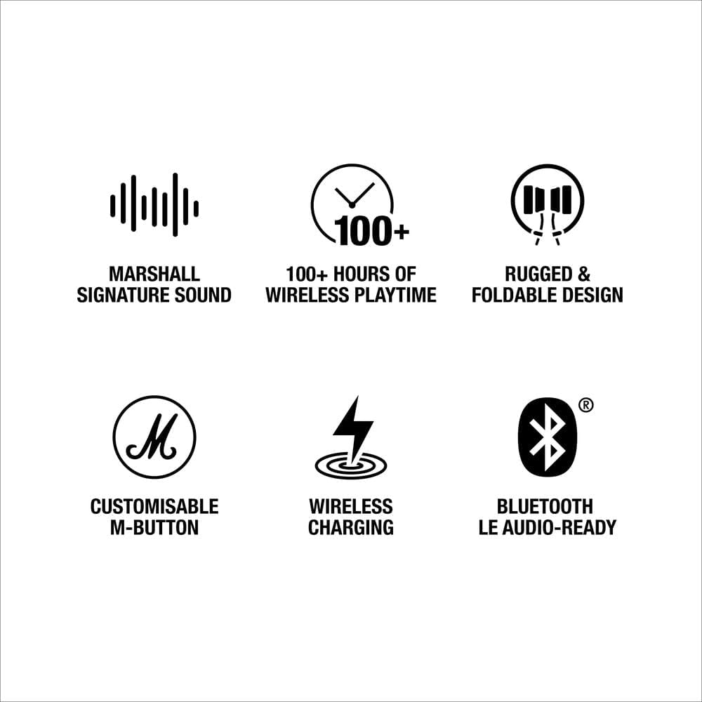 Major V Bluetooth-Kopfhörer, Schwarz Major V