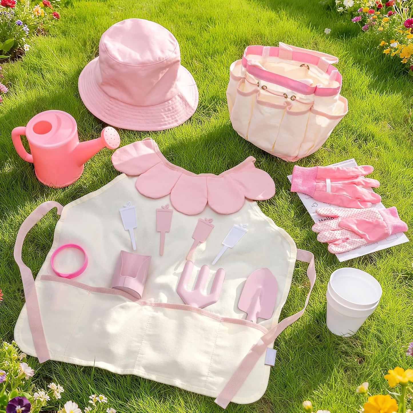 18-teiliges Gartenwerkzeug-Set, Rosa