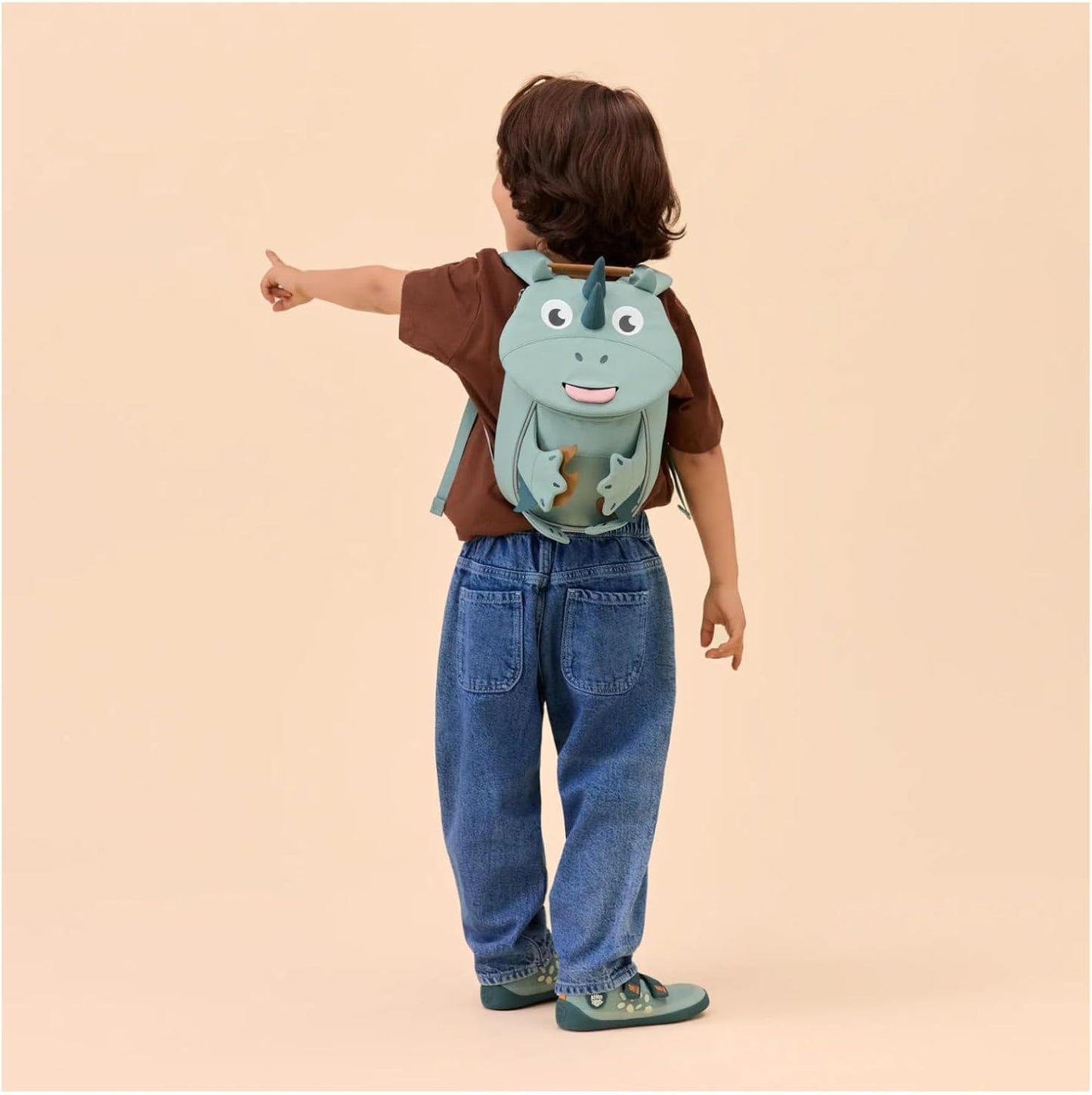 Kindergartenrucksack Kleiner Freund, Einheitsgrösse Pure Drache - Grün