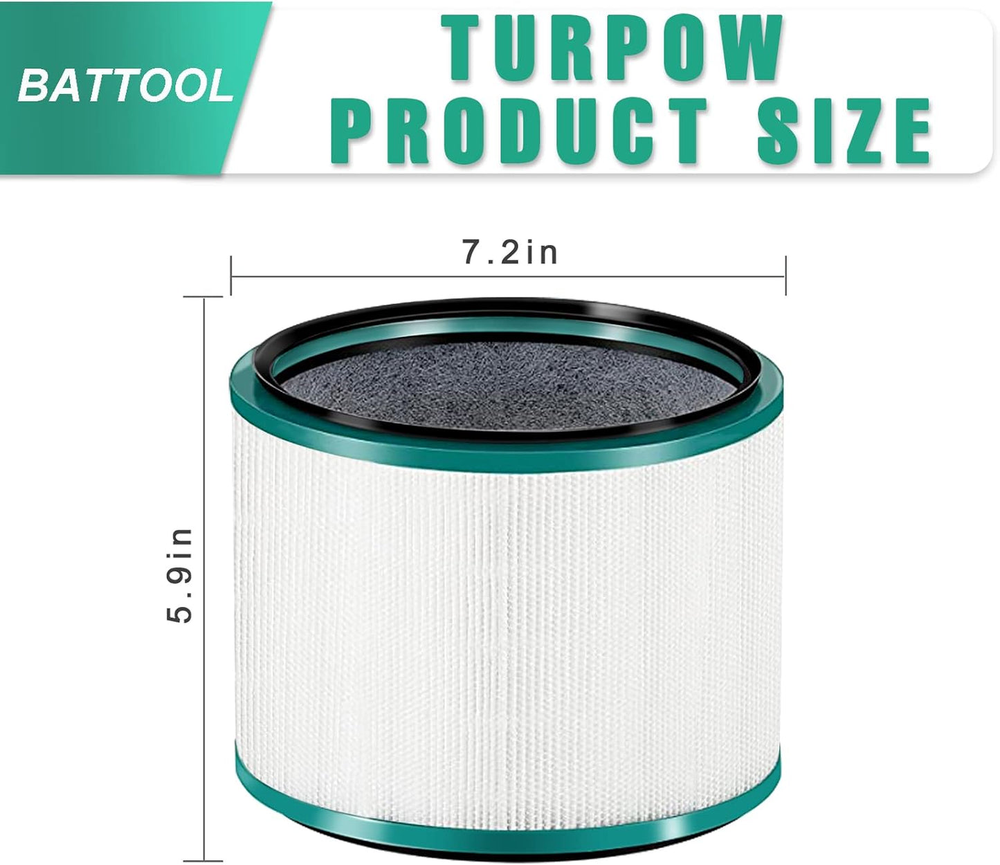 HEPA-Ersatzfilter für Dyson Luftreiniger, HP02 HP01 HP00 DP01