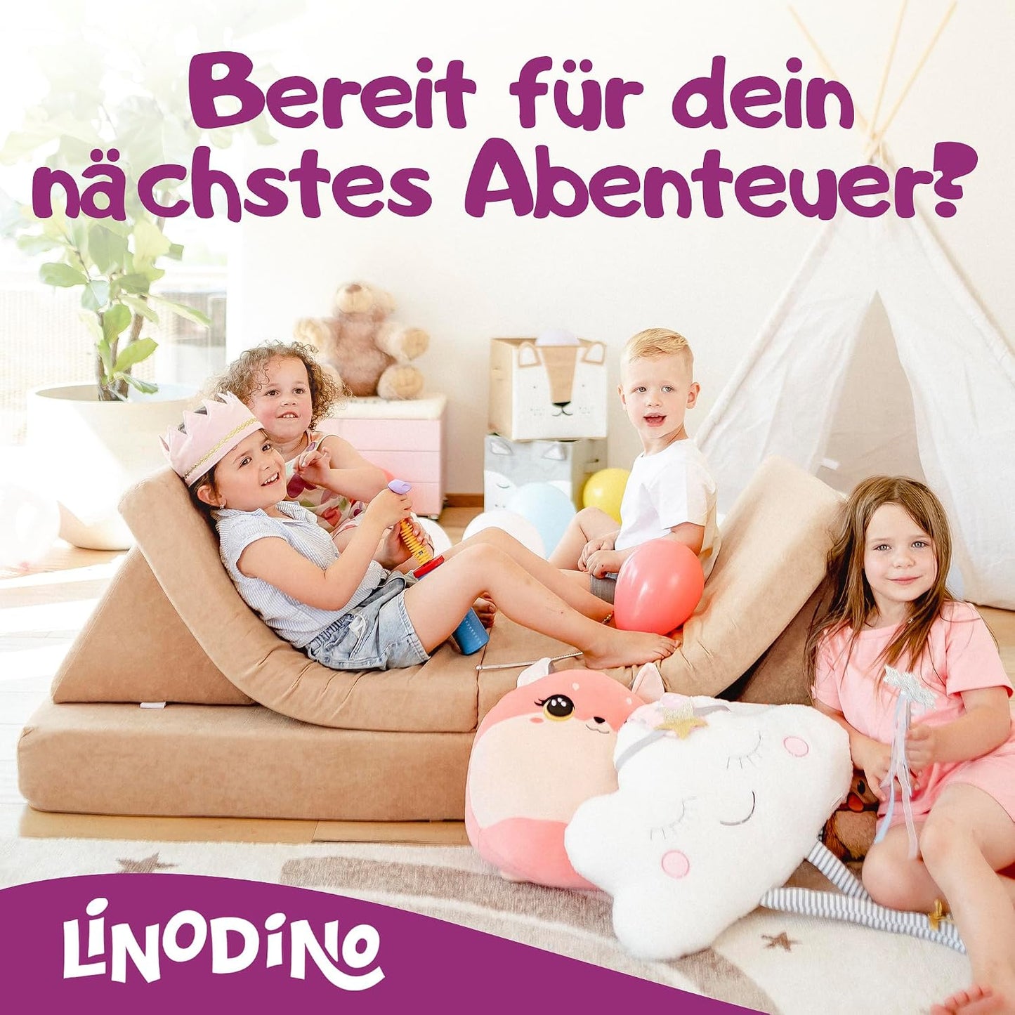 Spielsofa für Kinder, Strandbeige