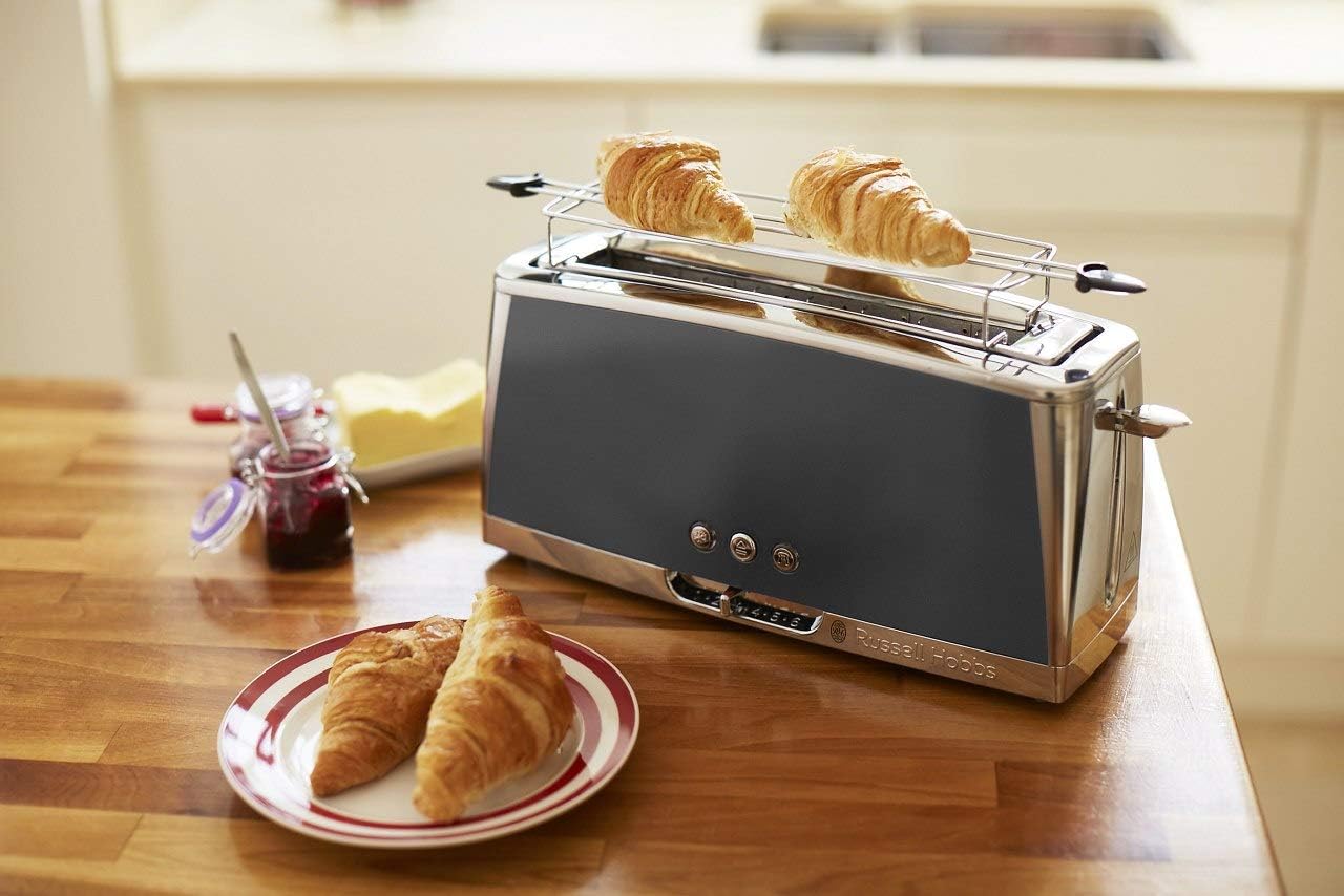 Langschlitz-Toaster mit Brötchenaufsatz, Toaster Langschlitz