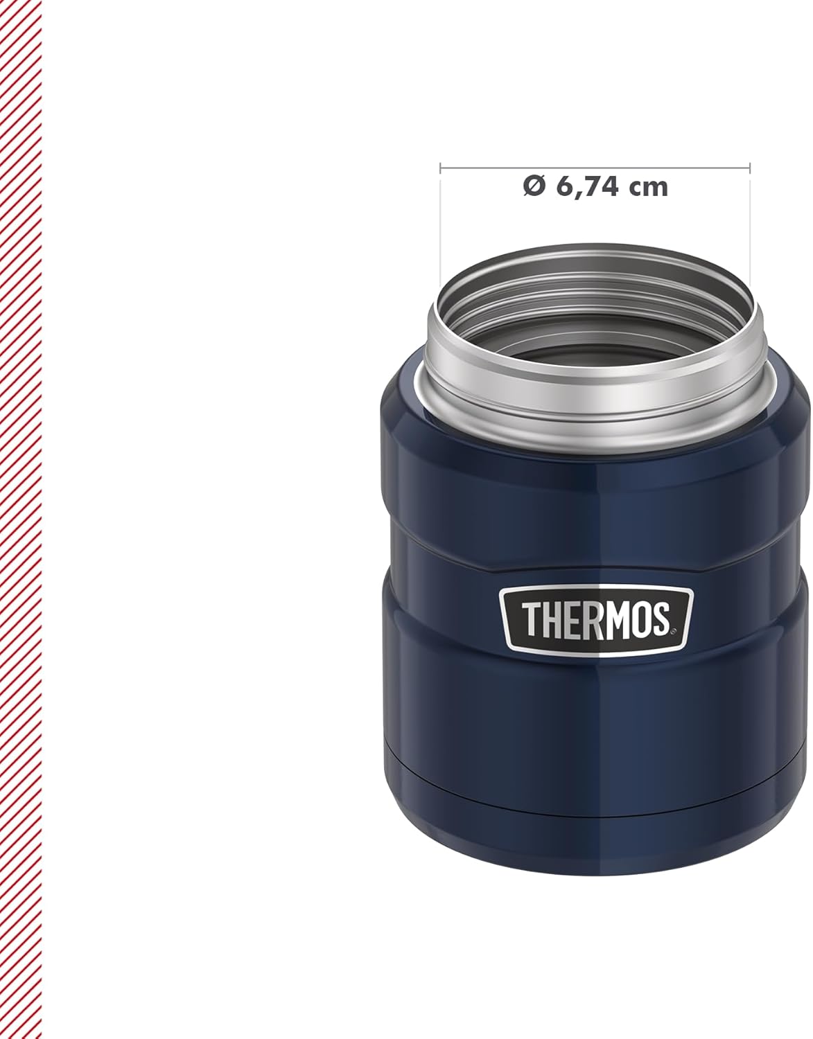 Thermobehälter King, Midnight Blue Polished 0,47 l