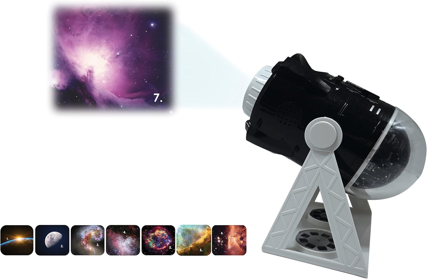2-in-1 Planetarium Projektor mit Sternbildern und Bildern, Planetarium - White/Black