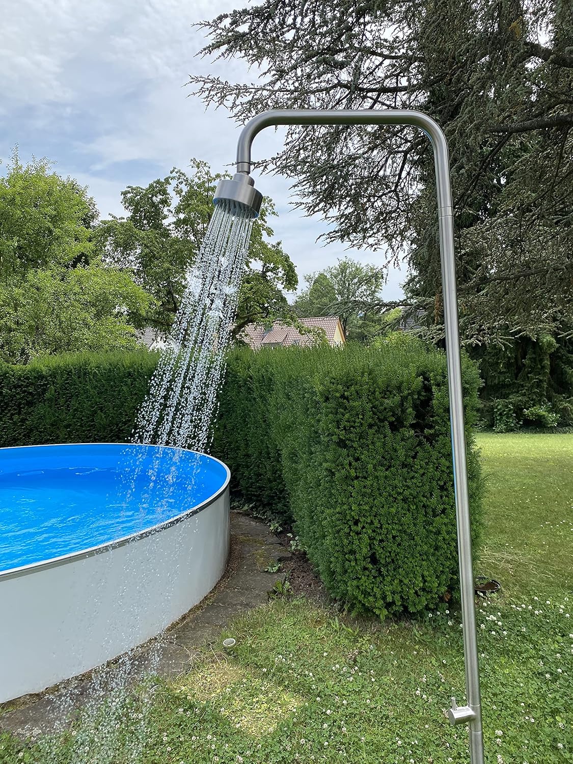 Gartendusche aus Edelstahl