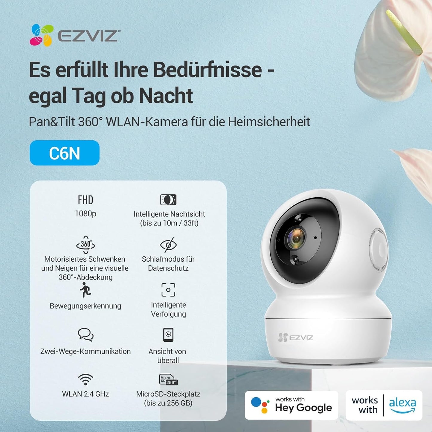 2-teiliges C6N Überwachungskamera-Set, 2 Set