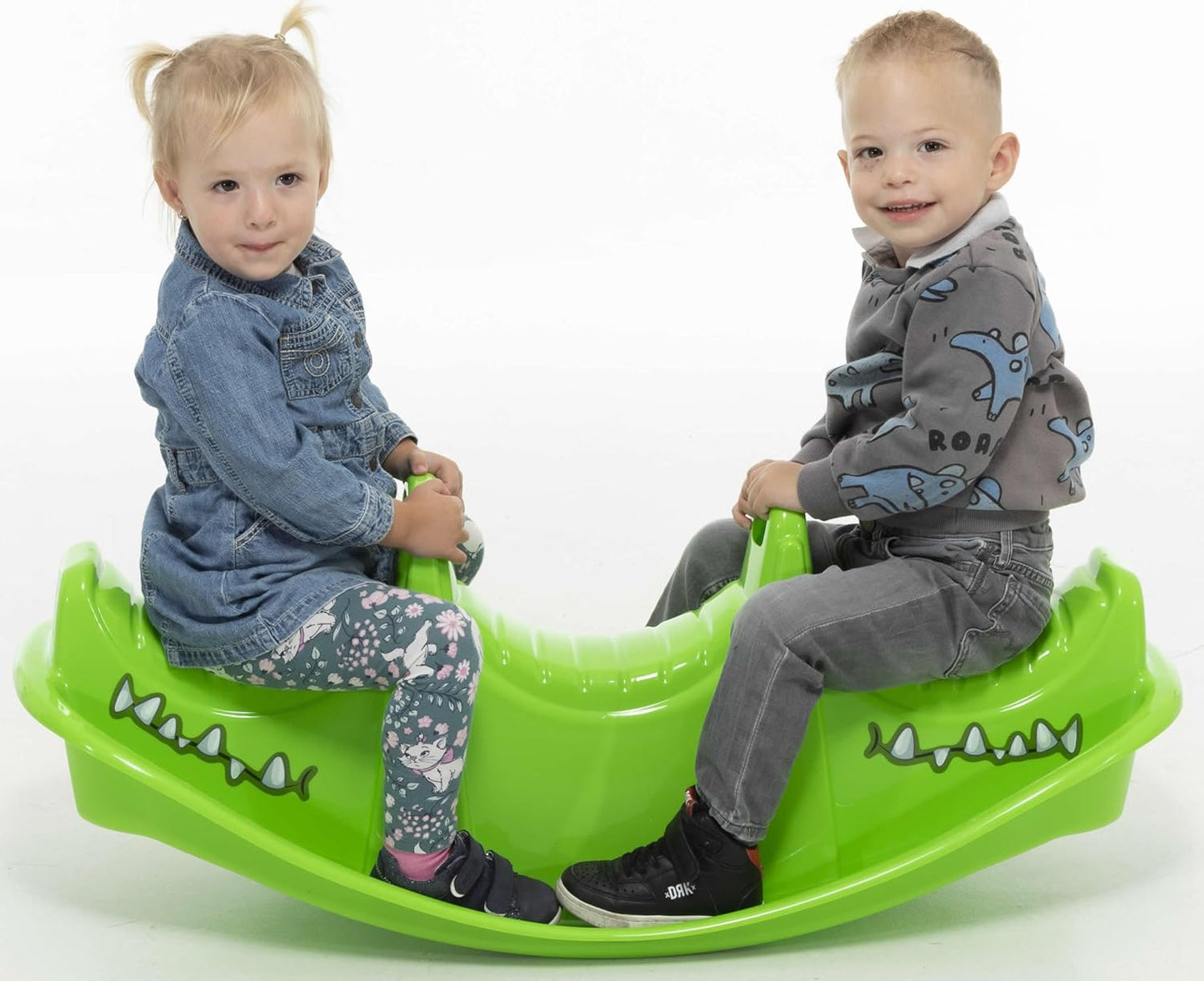 Kinderschaukelwippe Krokodil, Grün
