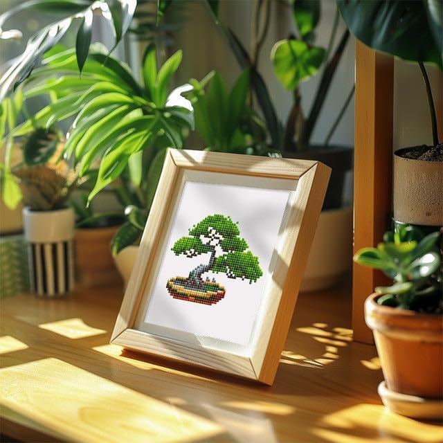 Mini Serie Diamond Painting Set mit 12 Stück, Pflanzen 3 PROBLEMYOUMUSTCHECK