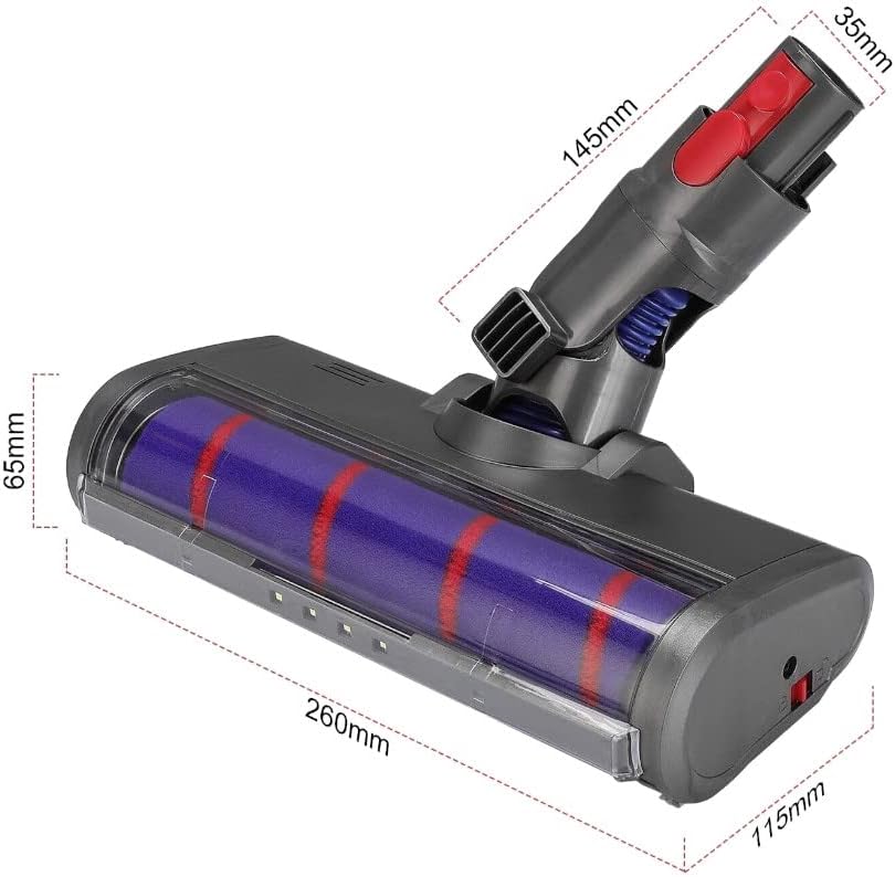 LED-Bodendüse mit Softwalze für Dyson