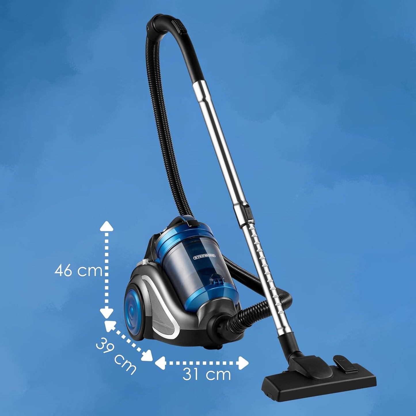 Beutelloser Staubsauger ZX-7000 mit HEPA-Filter und Zubehör