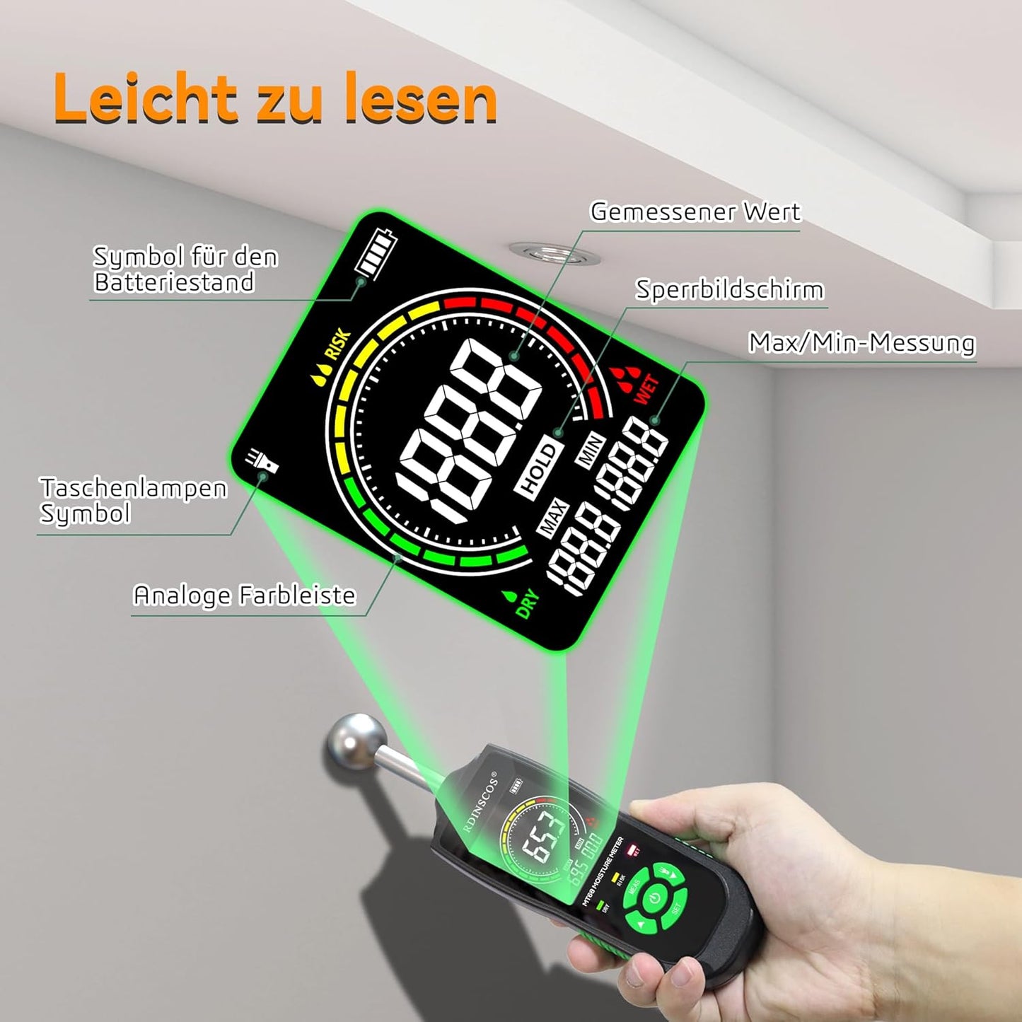 Moisture Meter, Kugelform
