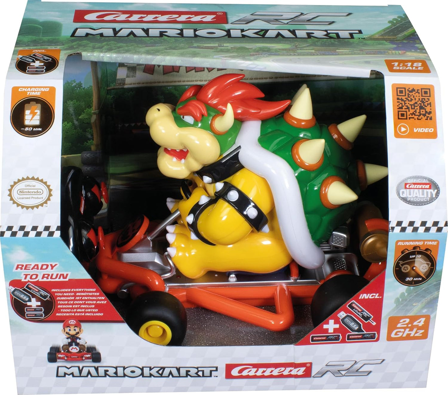 Mario Kart Pipe Kart Bowser