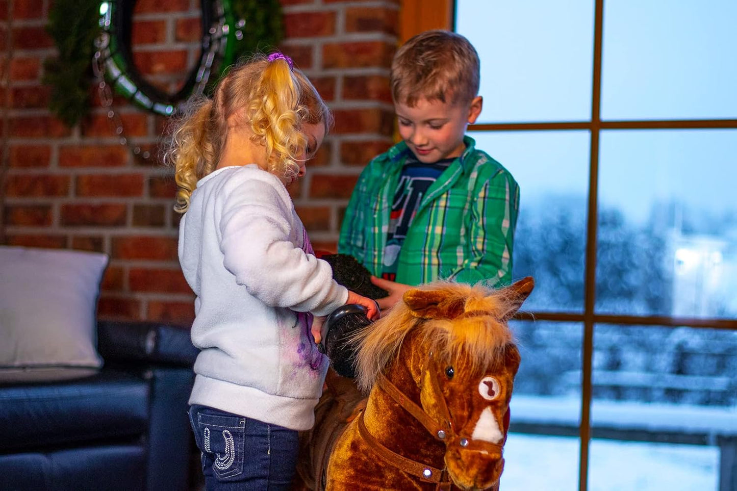Haflinger Schaukelpferd mit Soundeffekten