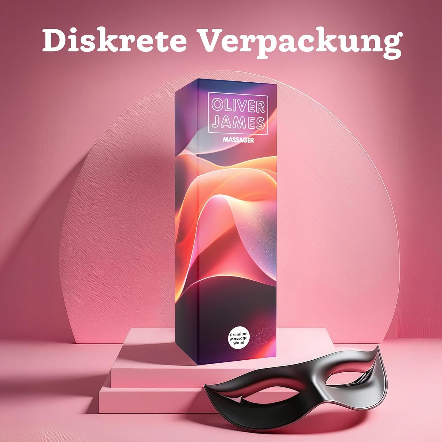 Premium Massagestab mit 5 Modi & 4 Intensitäten, Mitternachtsviolett, Deluxe