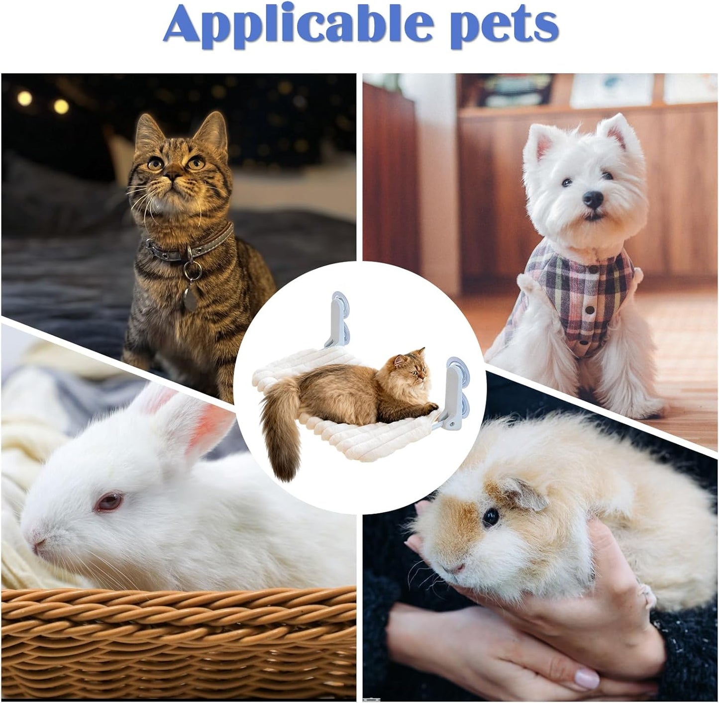 Katzen-Fensterhängematte mit Saugnapf