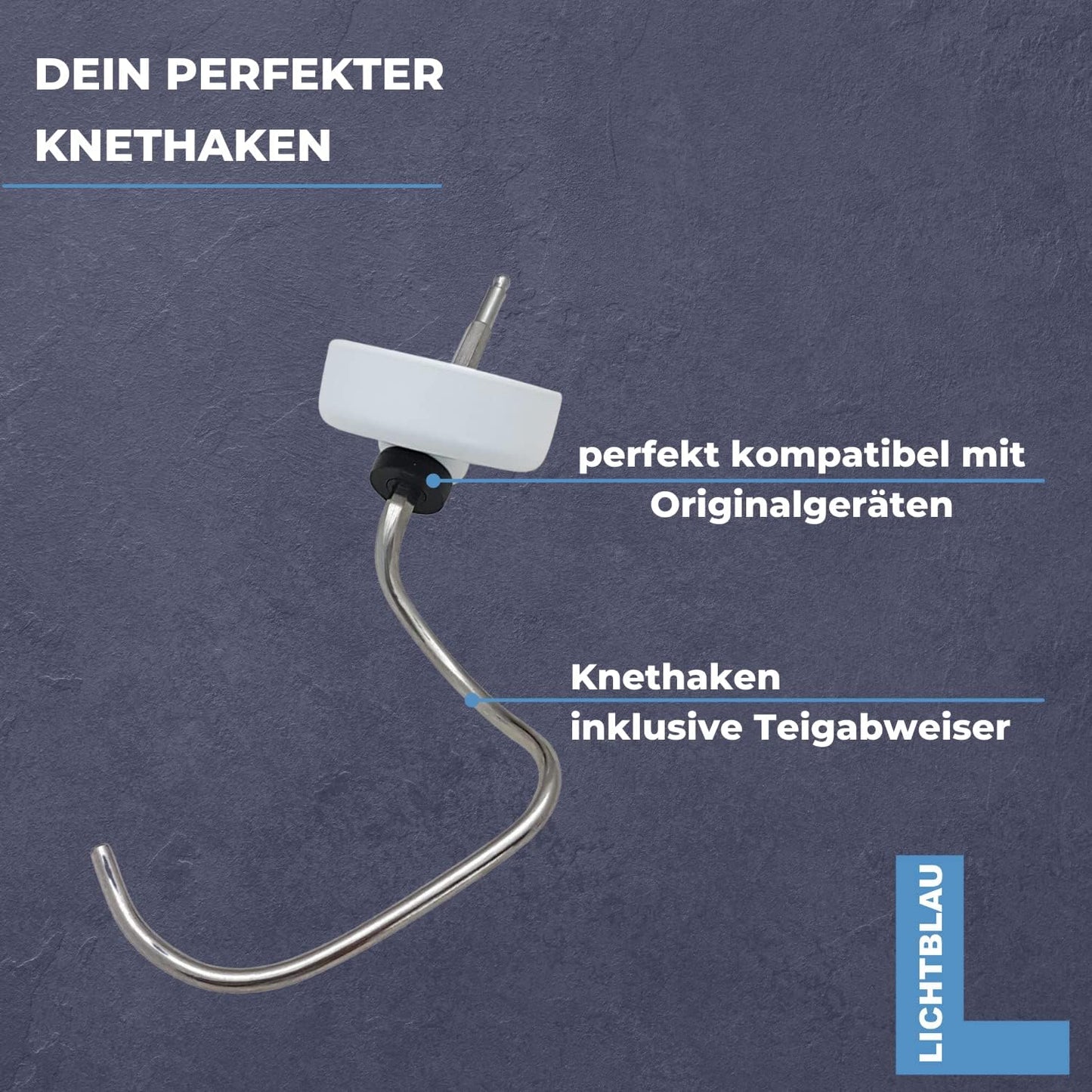 Knethaken mit Teigabweiser für Bosch MUM4/MUM5, 2457