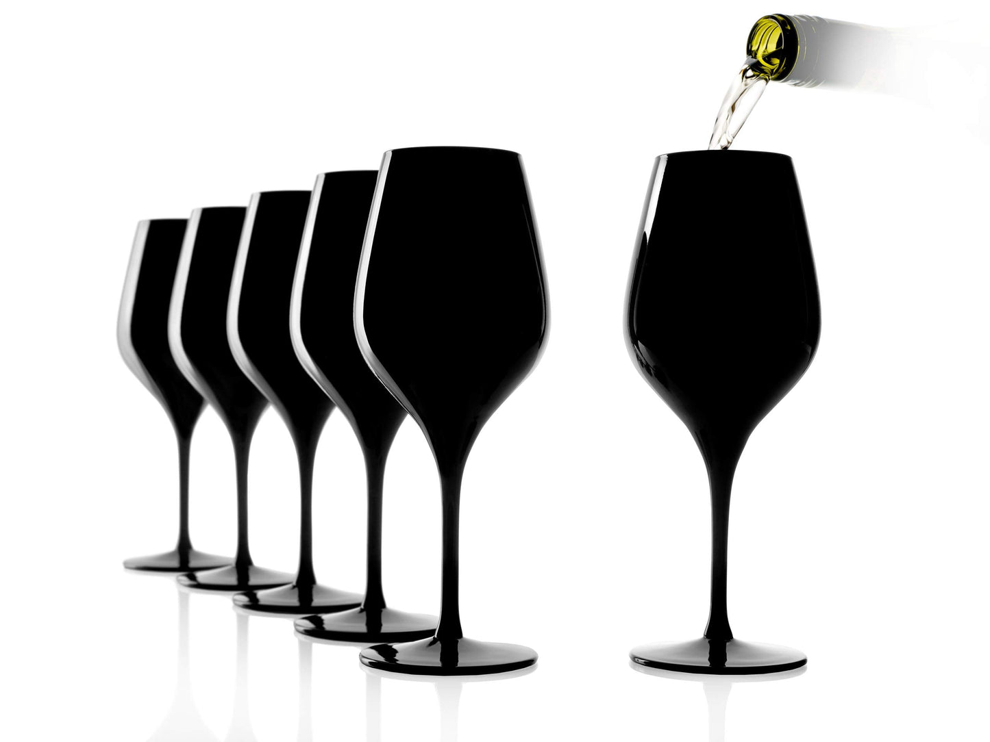 Verkostungsglas 6er Set, Verkostungsgläser (Schwarz) - 350 ml