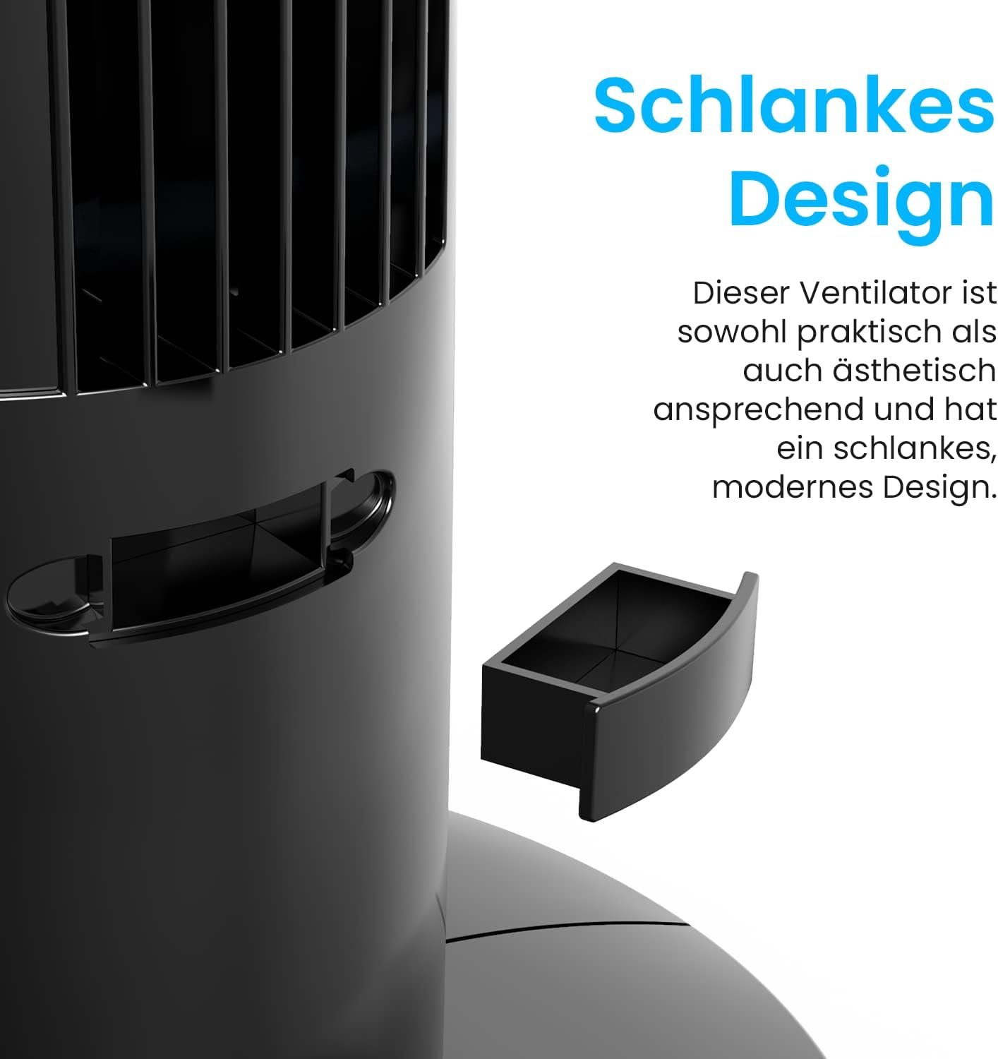 Turmventilator, Schwarz