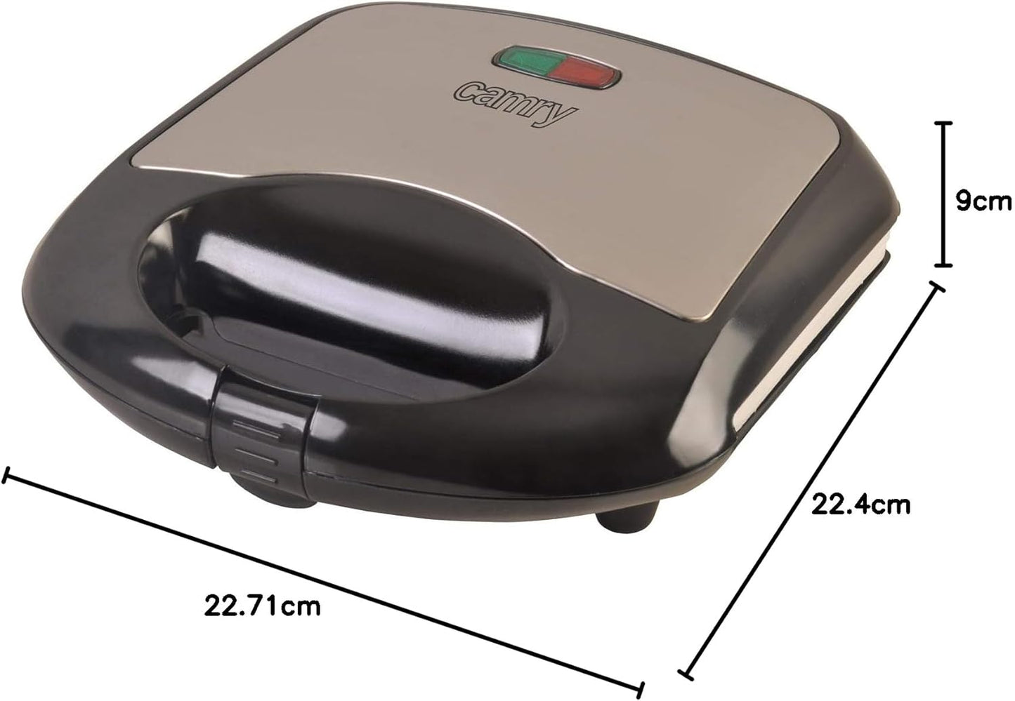 CR-3019 - Waffeleisen für 2 quadratische Waffeln