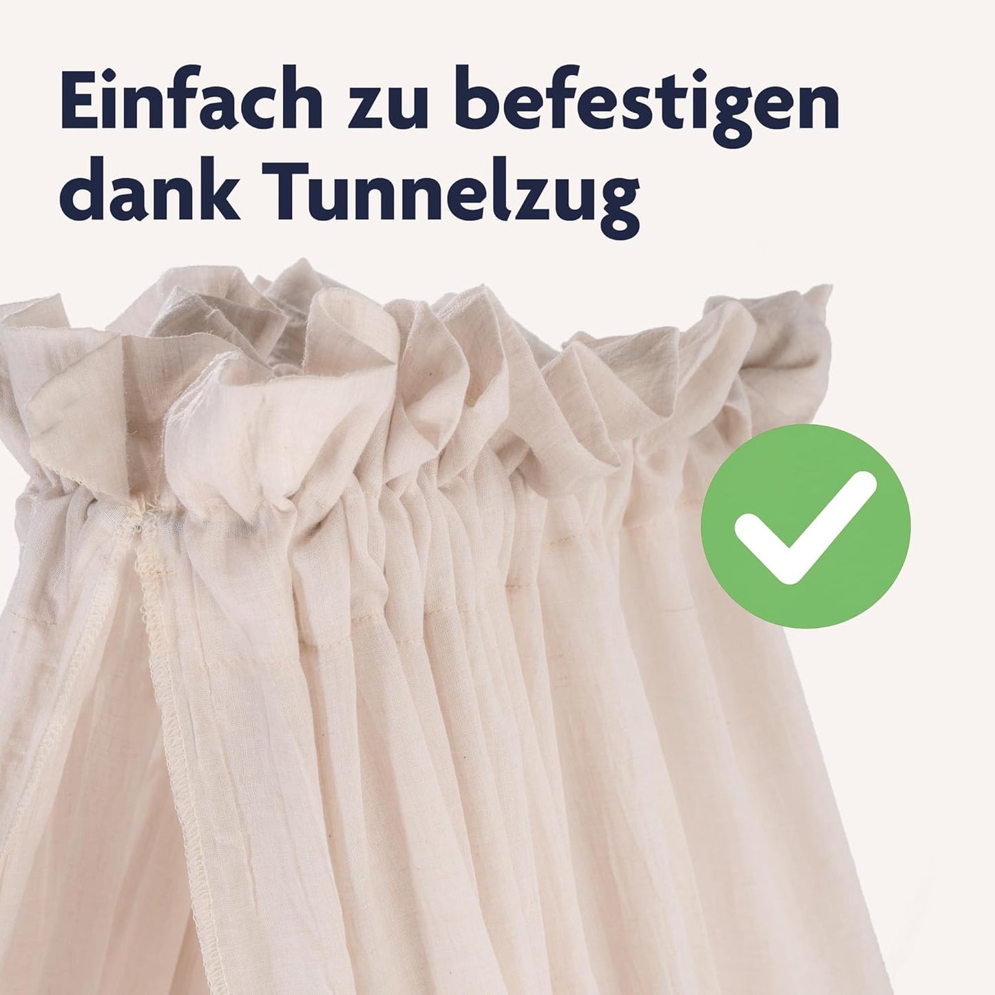 Betthimmel Voile, Sand