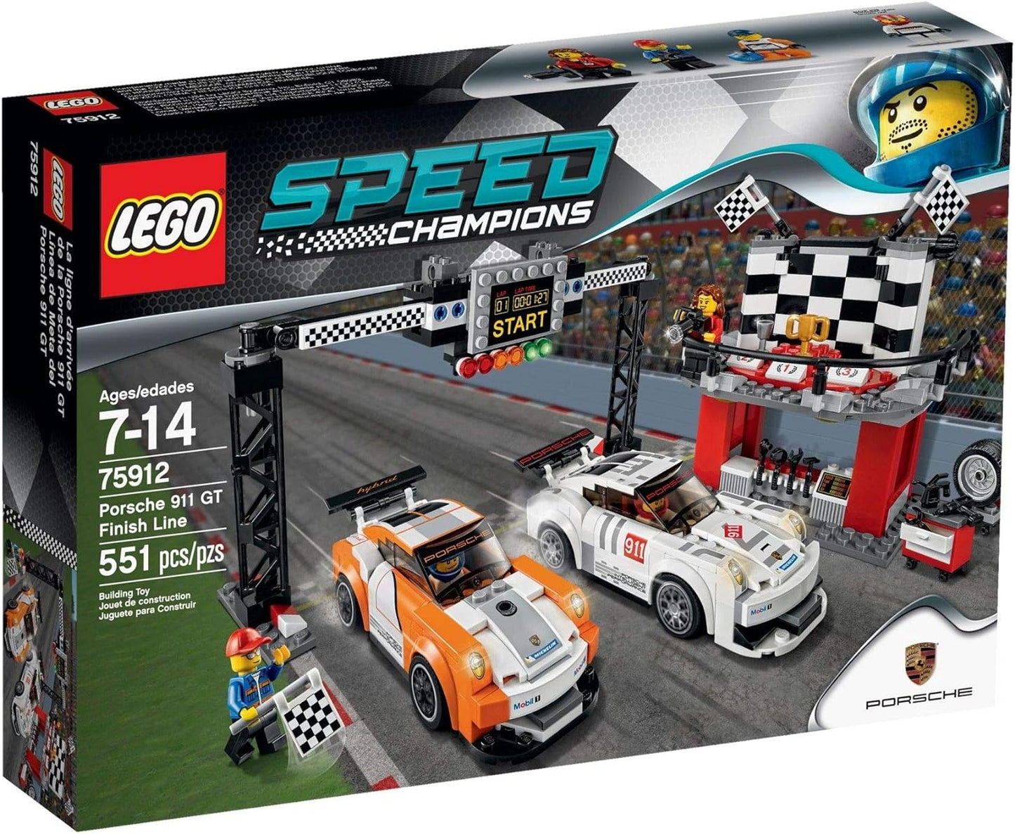 Speed Champions Porsche 911 GT Ziellinie