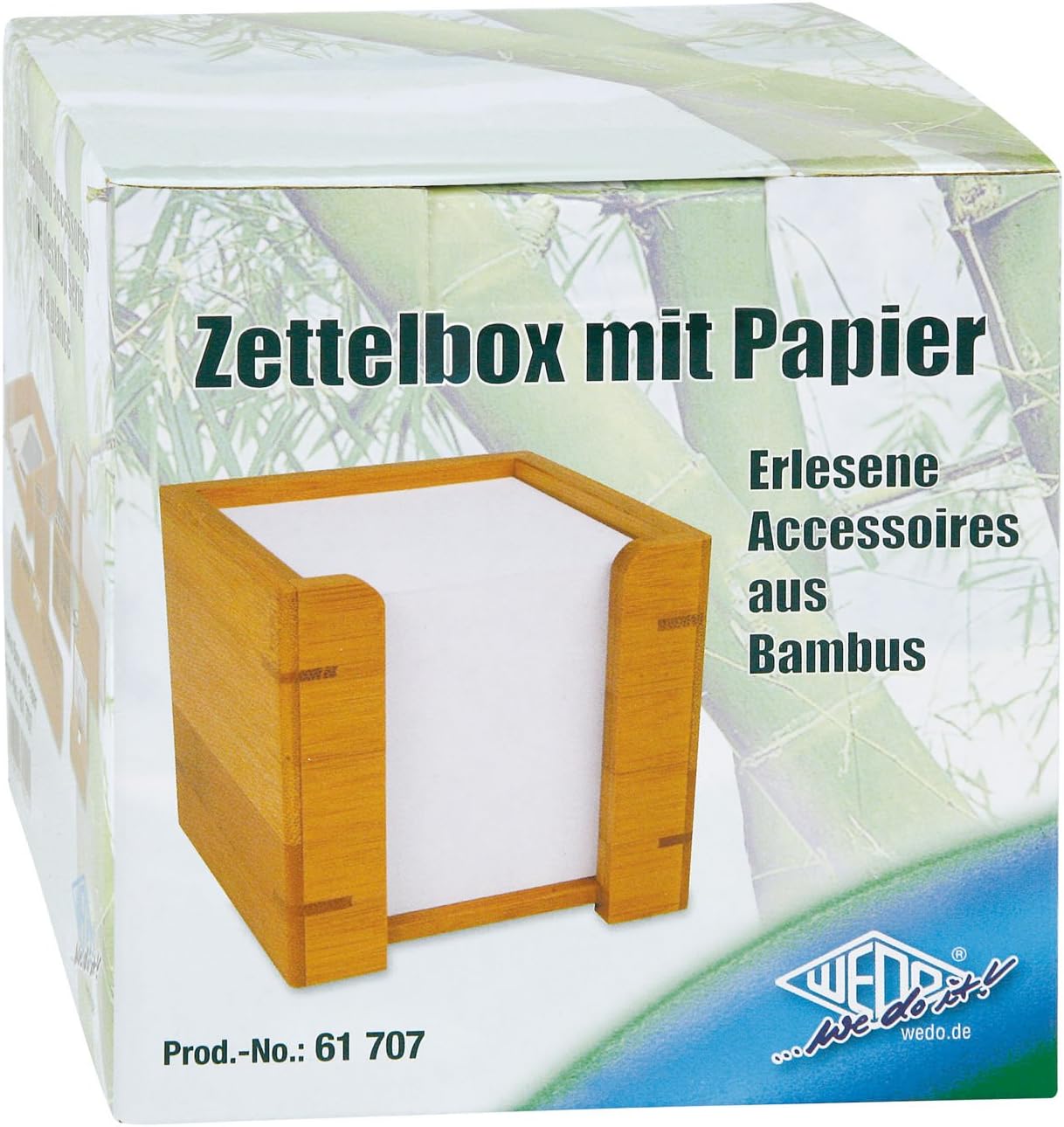 Zettelbox mit 900 Blatt Papier, Zettelbox