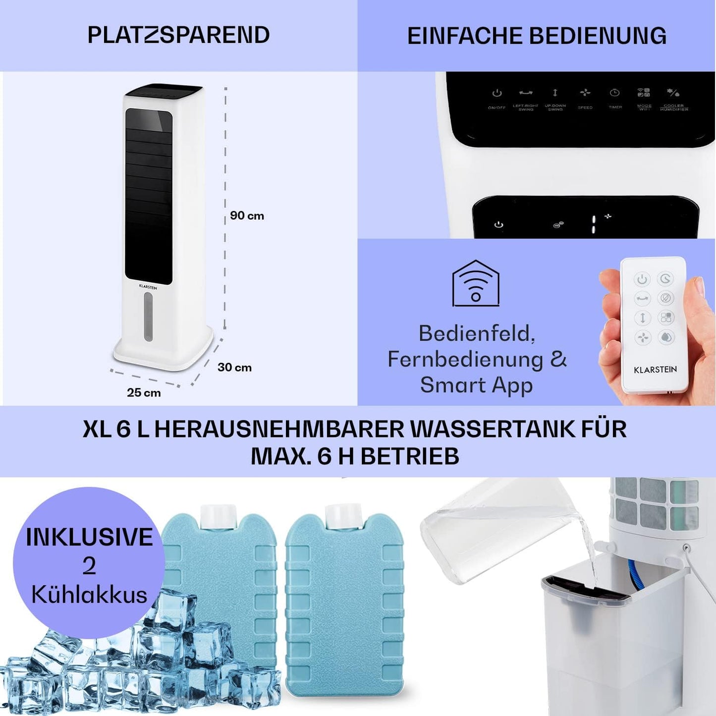 Luftkühler, Weiss ; Smart