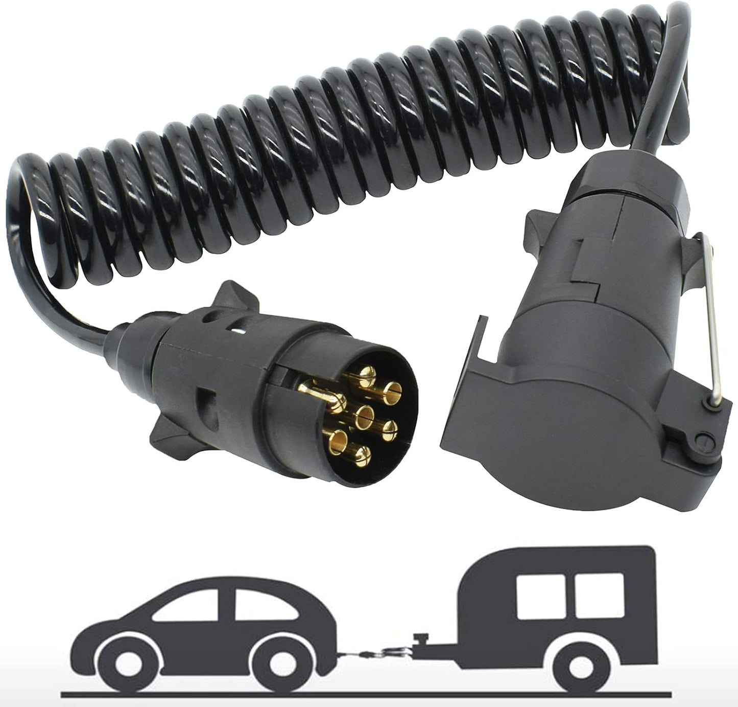 7-poliges Anhänger-Verlängerungskabel, 3m