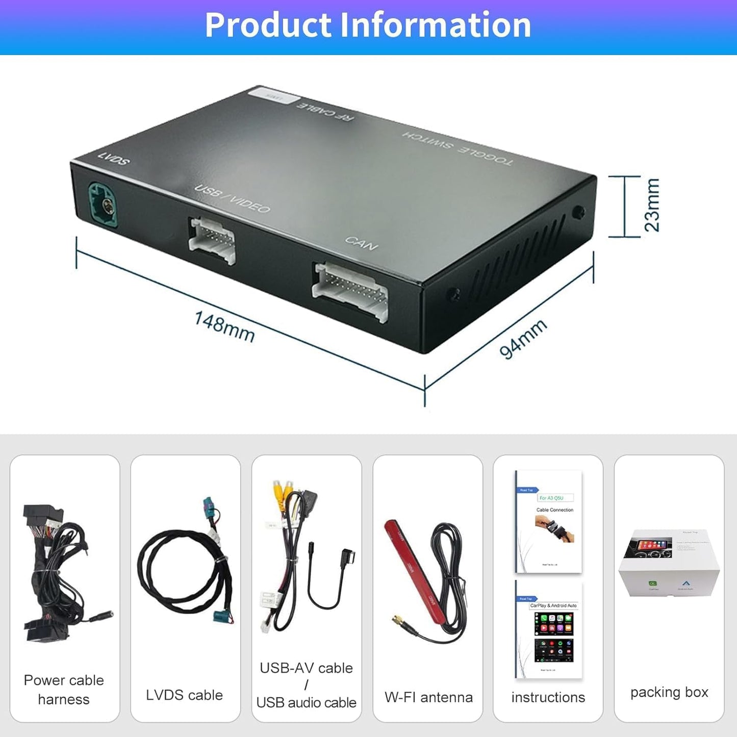 Nachrüstmodul Wireless Carplay für Mercedes Benz NTG5.0 (2015-2018)