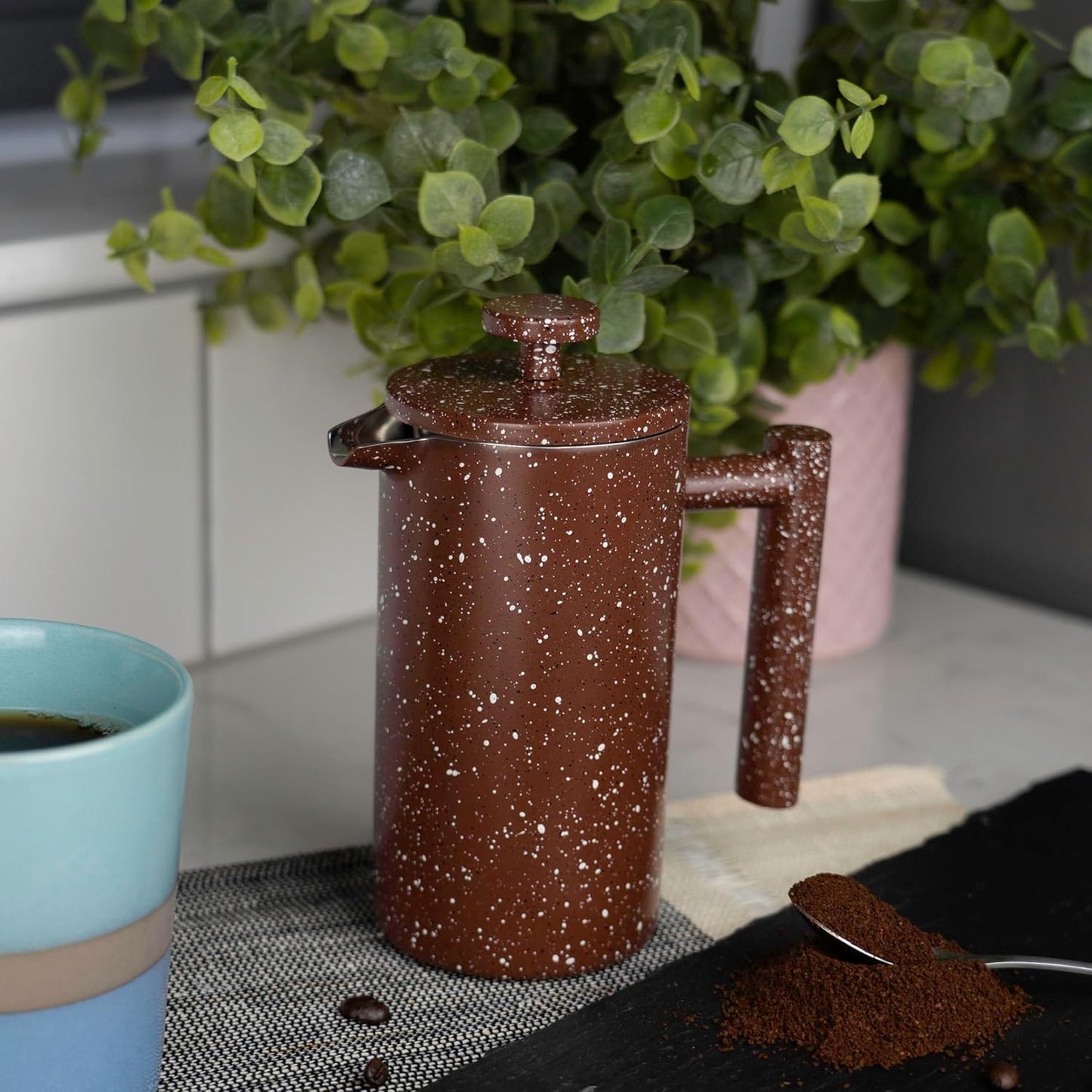 French Press, 1L Normal Rot Granit