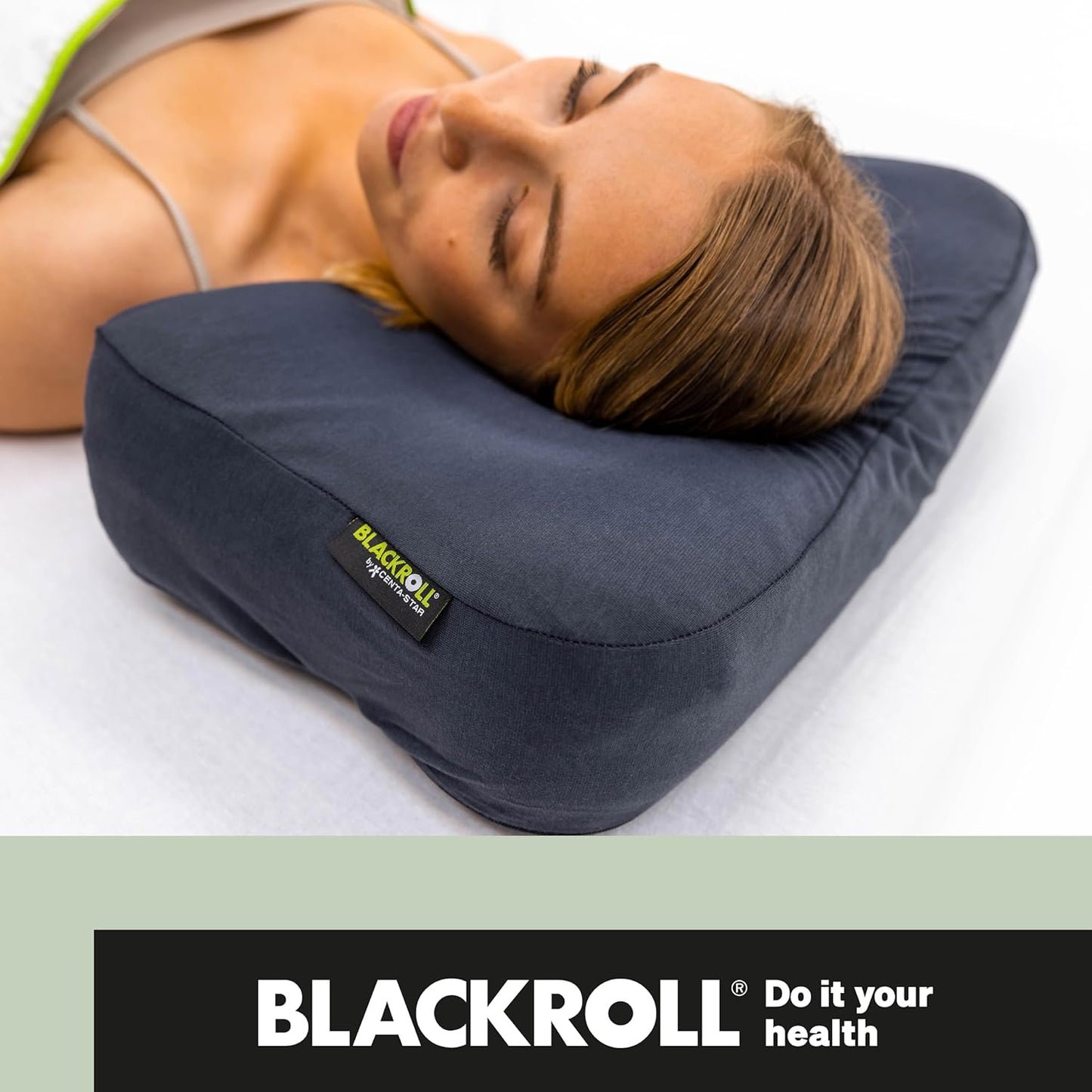 Ergonomisches Nackenkissen mit Bezug und Travel Bag, Kissen + Kissenbezug Anthrazit