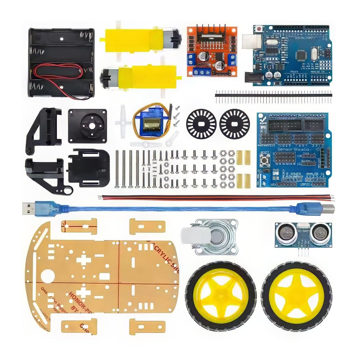 2WD Roboter Smart Car Starter Kit