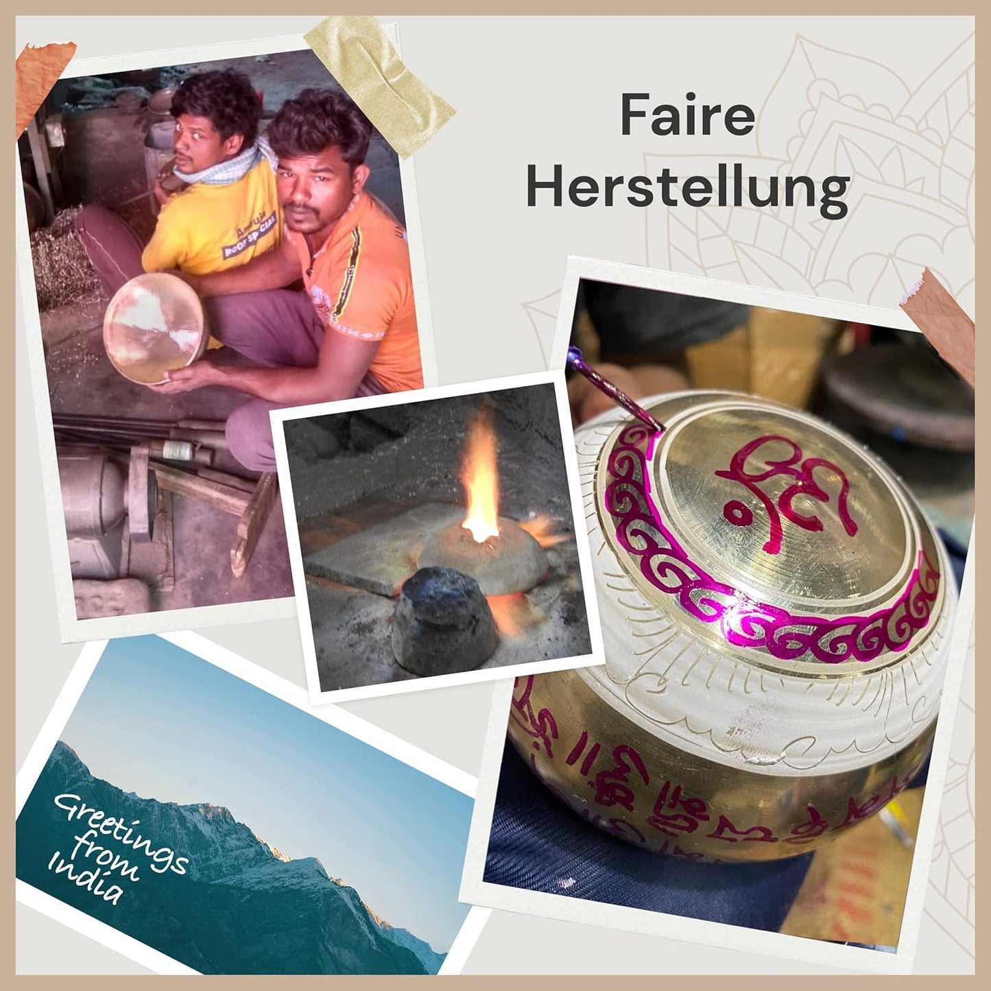 Klangschalen-Set für Meditation und Yoga