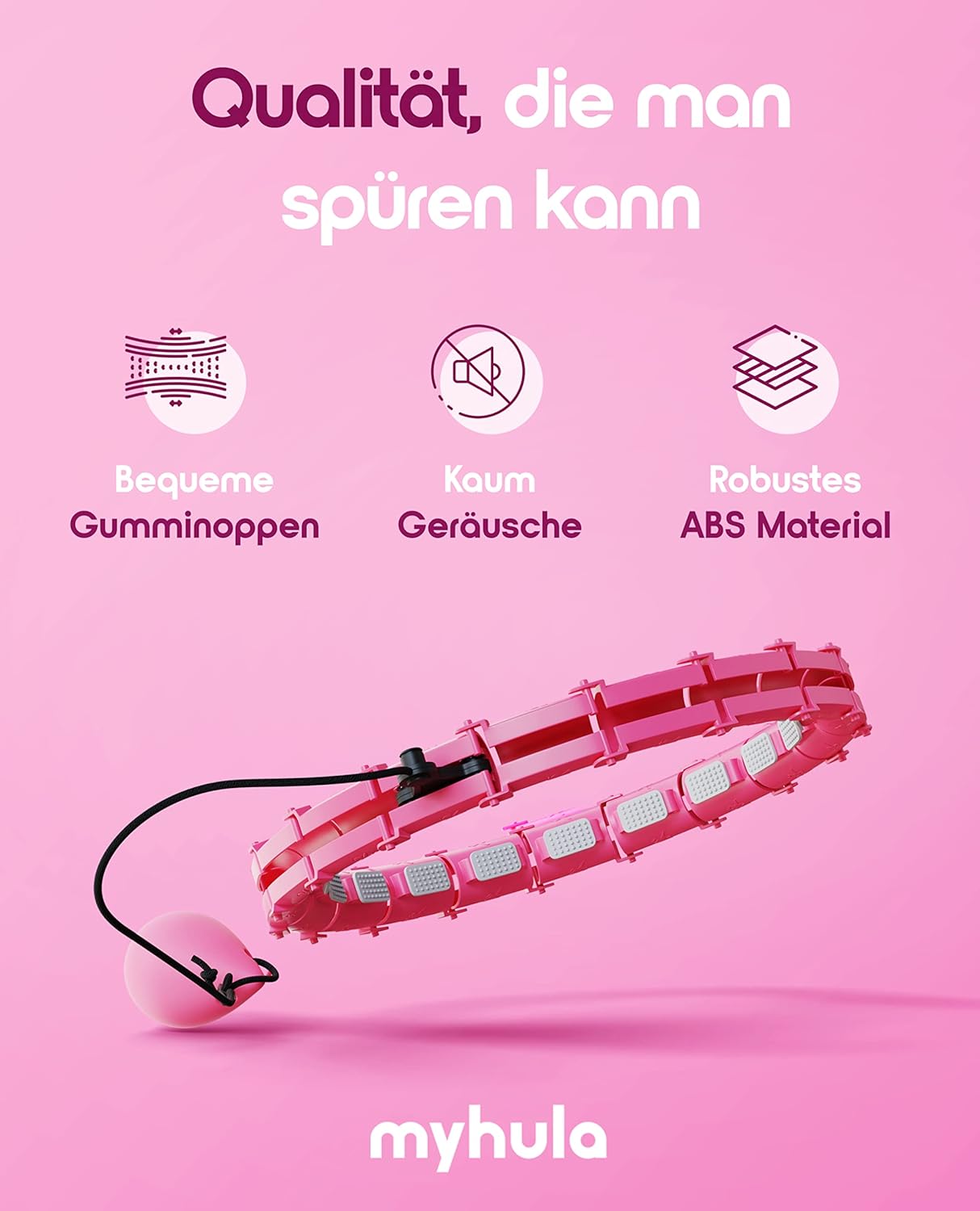 Smart Hula Hoop Reifen mit Gewichtsball & Noppen