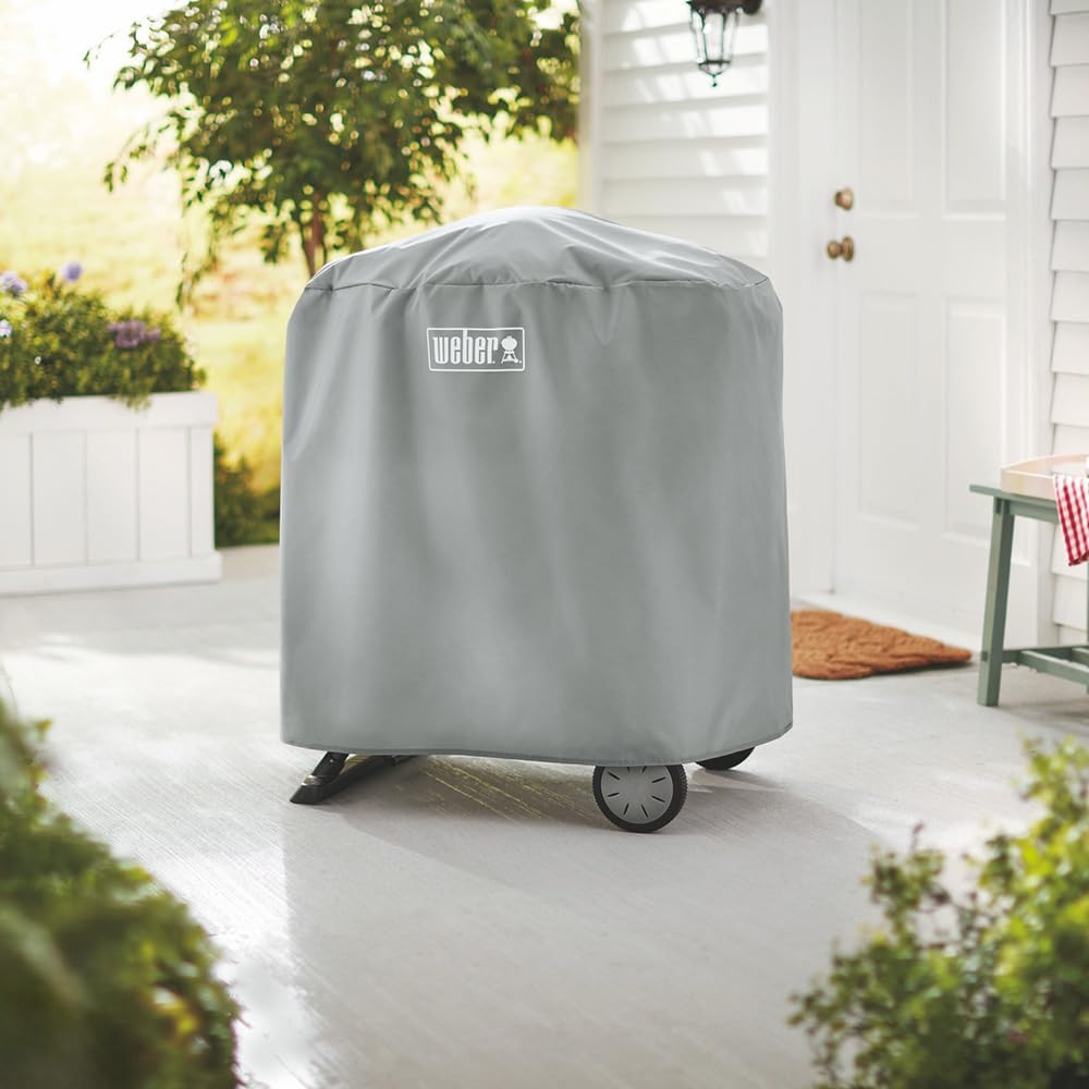 Grillabdeckung für Q 1000/2000 Gasgrills mit Ständer, Grillabdeckung, passend für Q™ 100/1000 und 200/2000 mit Ständer oder Wagen Single