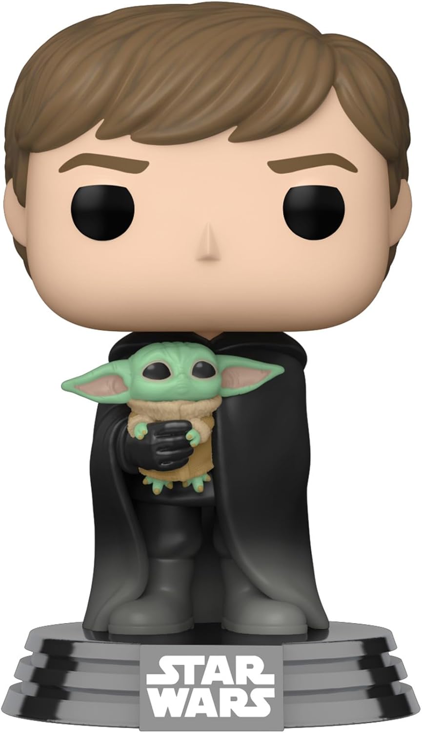 Pop! & Tee: Mandalorian - Luke Skywalker mit Grogu, S