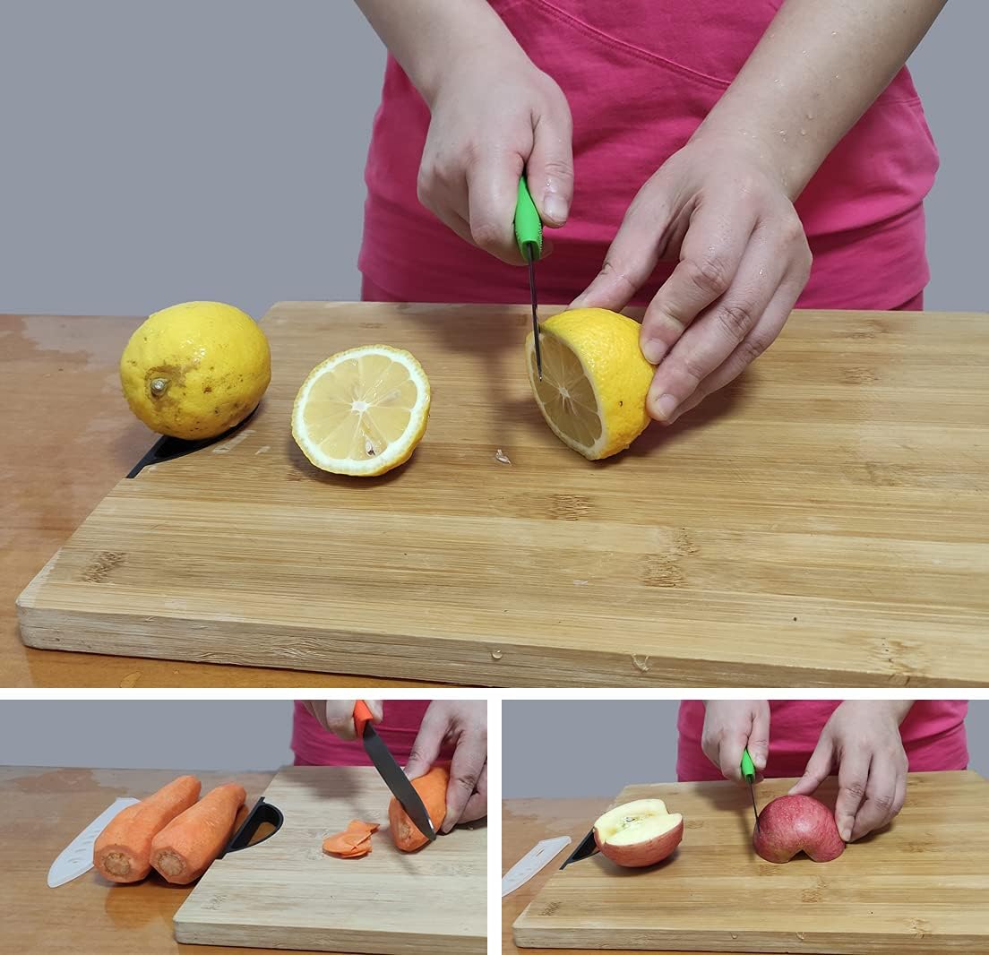 5-teiliges Keramikmesser-Set mit Schäler, Farbe