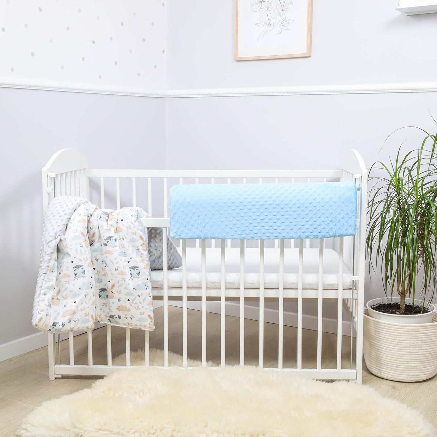 Bettkantenschutz für Kinderbetten, 70 cm, Blau 70 cm
